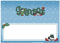 Xmas Grandsons Matching Large Dl Insert