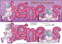 Large Dl Xmas Agnes Quick Card 3D Decoupage