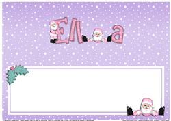 Xmas Ella Matching Large Dl Insert