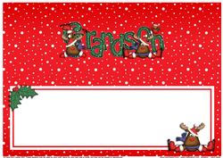 Xmas Grandson Matching Large Dl Insert