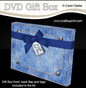 3D Denim Dvd or Console Game Gift Box Mini Kit