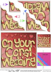 On Your Coral Wedding Anniversary Wavy Corner Side Stacker