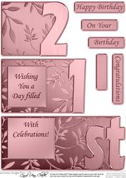 21st Elegant Metallic Book Sheet