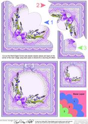 Bluebells - Shell Edged Corner side stacker