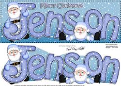 Xmas Large Dl Jenson Quick Card N 3D Decoupage