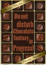 A4 Chocolate Greetings Card Topper