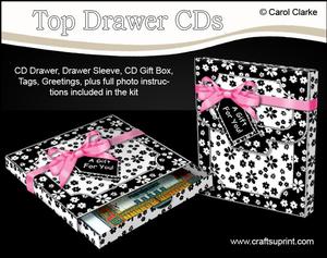 3D Floral Fancy Top Drawer Cds Gift Set Kit