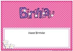 Birthday Matching Large Dl Insert