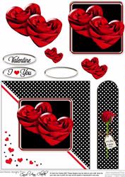 Romantic Roses Quick Card with Step by Step Decoupage