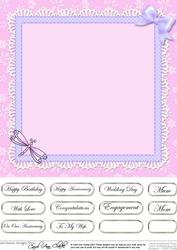 Dreamy Dragonflies Matching 8 x 8 Insert Panel and Greetings