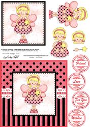Fiz Fairy Quick Card with 3D Decoupage