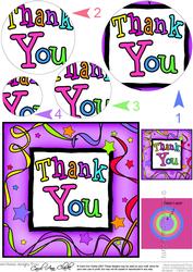 Thank You Circle Pyramage Topper