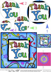 Thank You Circle Pyramage Topper