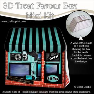 3D Little Gadgets Shop Treat or Favour Box Mini Kit