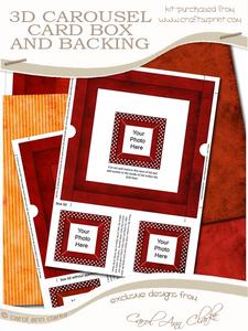 3D at the Pub Carousel Coordinating Card Box Kit
