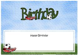 Birthday Football Large Dl Sports Matching Large Dl Insert
