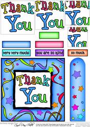 Thank You Quick Card with Pyramage