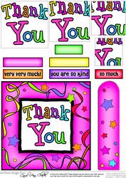 Thank You Quick Card with Pyramage