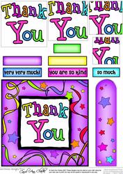 Thank You Quick Card with Pyramage