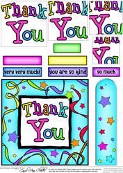 Thank You Quick Card with Pyramage