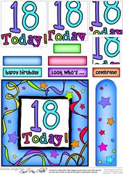 18th Birthday Quick Card with Pyramage