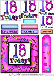 18th Birthday Quick Card with Pyramage