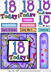 18th Birthday Quick Card with Pyramage