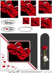 Romantic Roses Quick Card with Pyramage