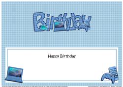 Birthday Gadgets & Gizmos Large Dl Matching Large Dl Insert