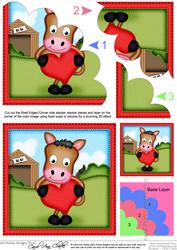 Gi Gi the Horse's Heart Shell Edged Corner Side Stacker