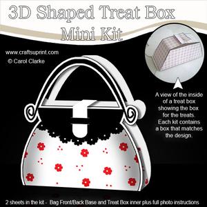 Ditsy Daisy Handbag Shaped Treat or Favour Box Mini Kit
