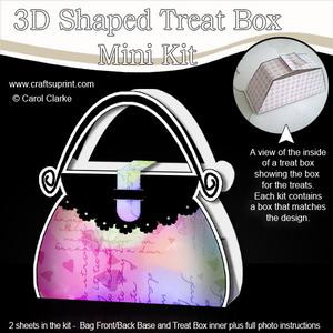 Hearts Handbag Shaped Treat or Favour Box Mini Kit