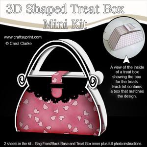 Hearts Handbag Shaped Treat or Favour Box Mini Kit