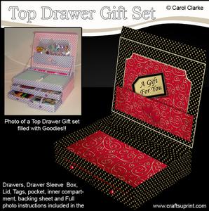 3D Stylish Spots and Swirls Top Drawer Gift Set Kit