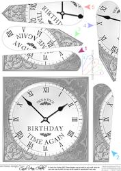 Birthday Clock Fan Pyramage Topper