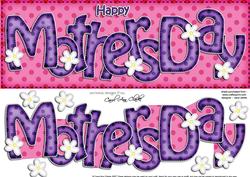 Mothers Day Large Dl Quick Card N 3D Decoupage