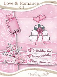 Love & Romance Kit in Pink with Step by Step Decoupage