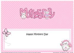 Mothers Day Teddies Large Dl Matching Large Dl Insert