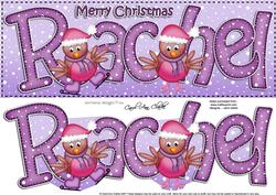 Xmas Large Dl Rachel Quick Card N 3D Decoupage