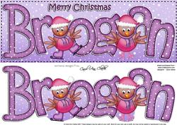 Xmas Large Dl Brogan Quick Card N 3D Decoupage