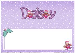Xmas Daisy Matching Large Dl Insert