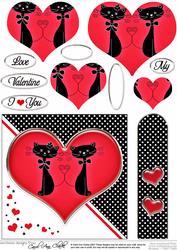Kool Kats Purrfect Love Quick Card with Pyramage