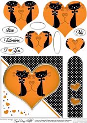 Kool Kats Purrfect Love Quick Card with Pyramage