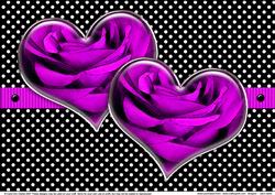 A4 Romantic Rose Hearts
