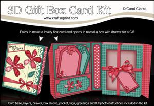 3D Patchwork Petals Gift Box Card Kit with 3D Decoupage