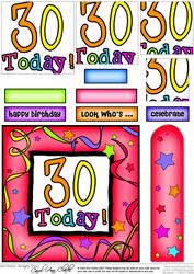 30th Birthday Quick Card with Pyramage