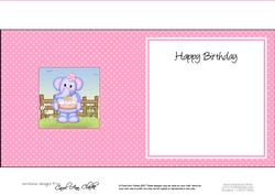 Lola Elephant N Postbox Matching Insert Square Landscape