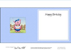 Ziggy Piggy N Postbox Matching Insert Square Landscape