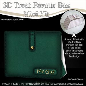 Leather Wallet Shaped Treat or Favour Box Mini Kit