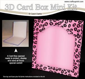 Animal Print 6 x 6 Square Card Box Mini Kit